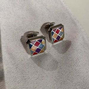 David Donahue sterling silver cuff links
